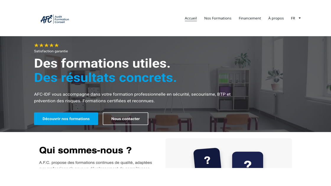 AFC-IDF — Site web et identité